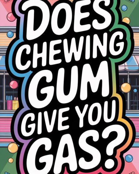 chewing gum causes gas
