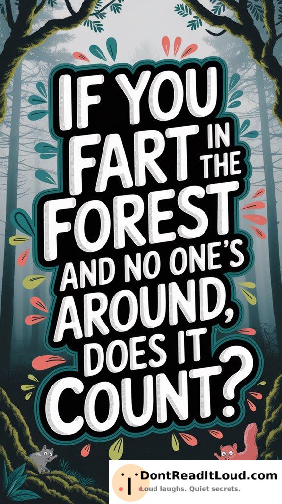 farting alone does it count