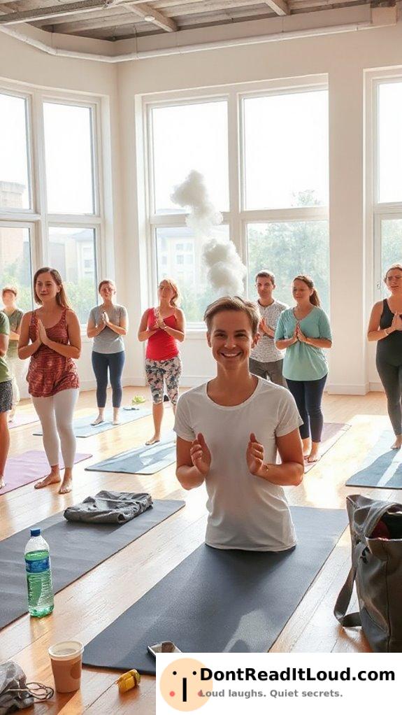 relaxed accepting yoga atmosphere
