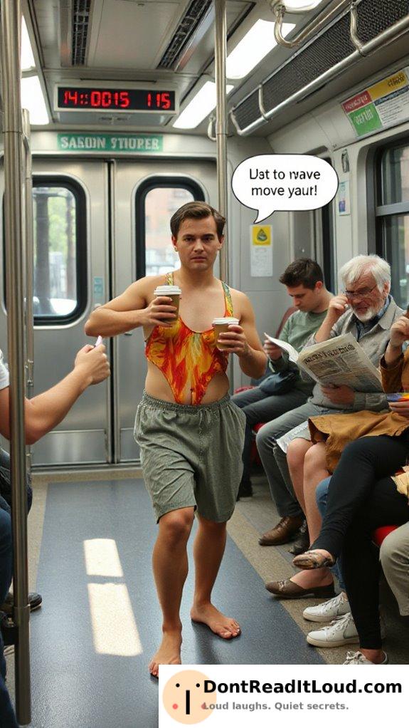 subtle swimming conceals actions