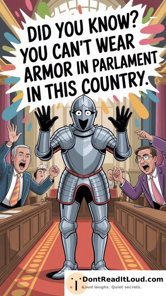 armor is prohibited parliament