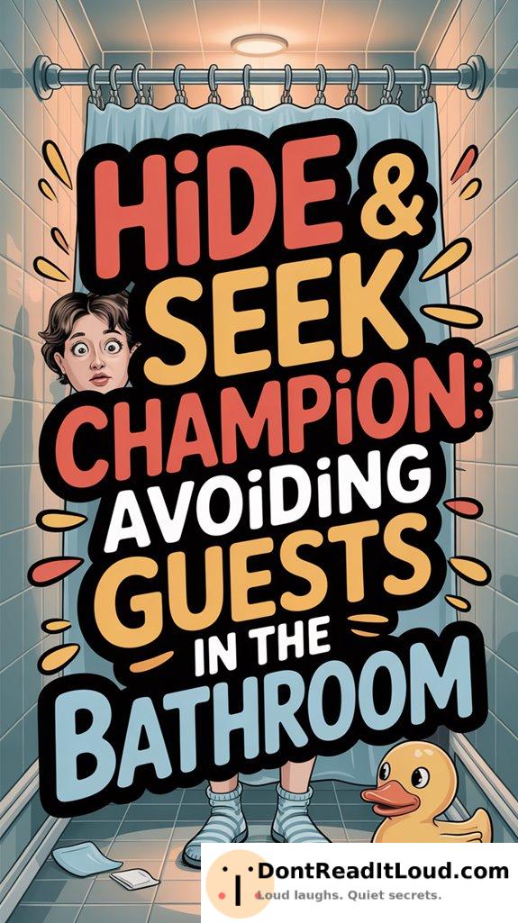 bathroom guest hiding strategy