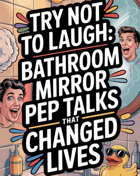 bathroom mirror motivational talks