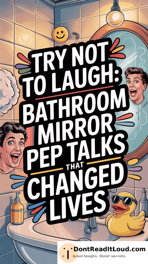 bathroom mirror motivational talks