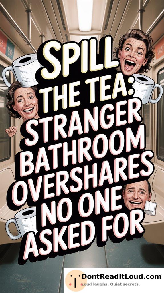 bathroom oversharing gossip