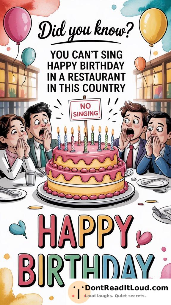 birthday singing ban