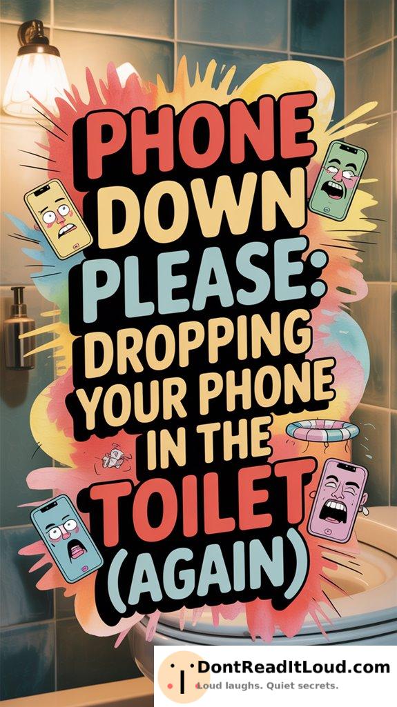 dropping phone in toilet