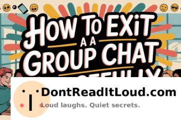 exit group chat politely