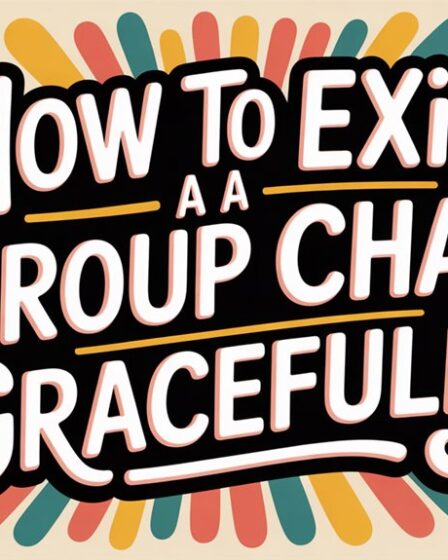 exit group chat politely