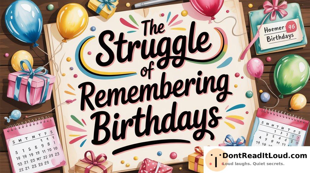 forgetting important dates