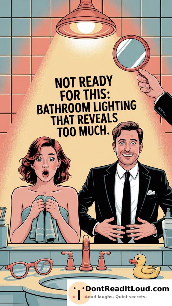 inappropriate bathroom lighting choices