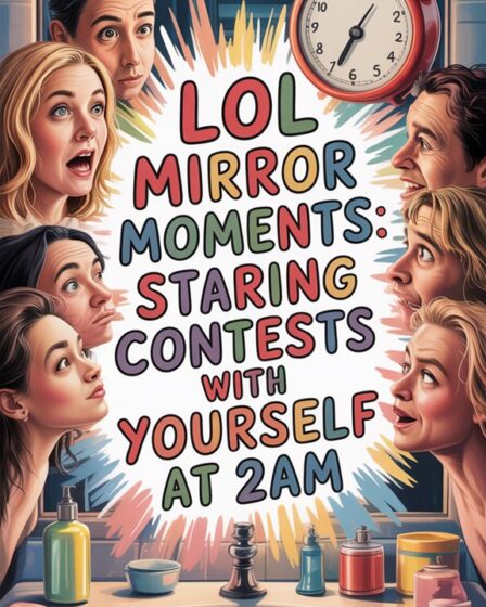 late night mirror staring