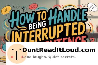 manage interruptions with composure