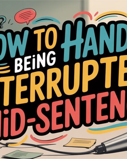 manage interruptions with composure