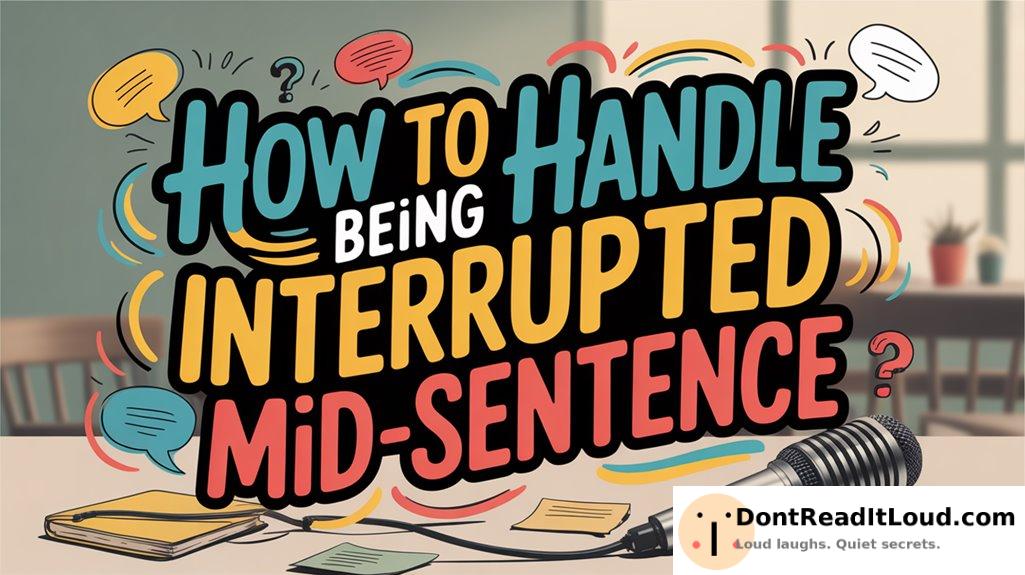 manage interruptions with composure