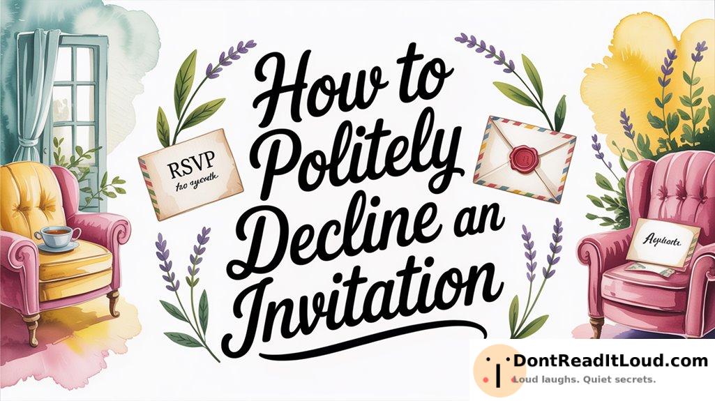 politely decline invitation gracefully