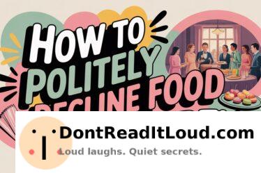 politely refuse food offer