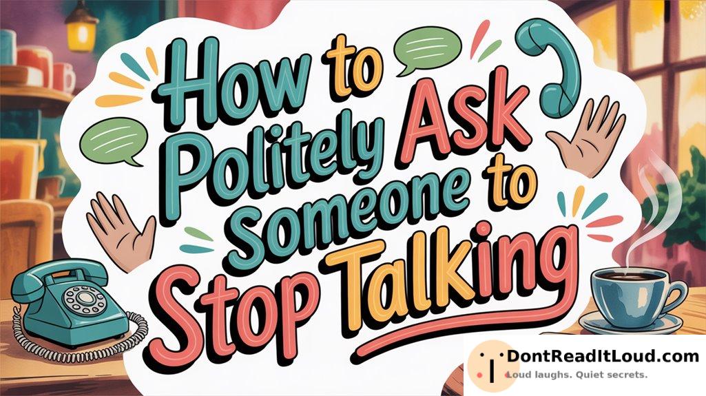 politely request quiet conversation