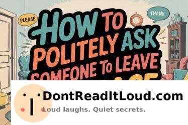 politely request them to exit