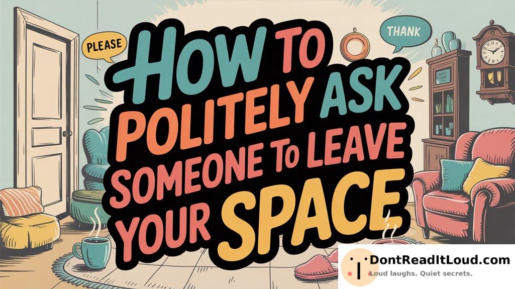 politely request them to exit