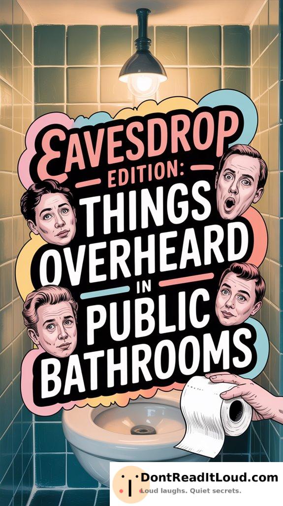 public restroom conversations overheard