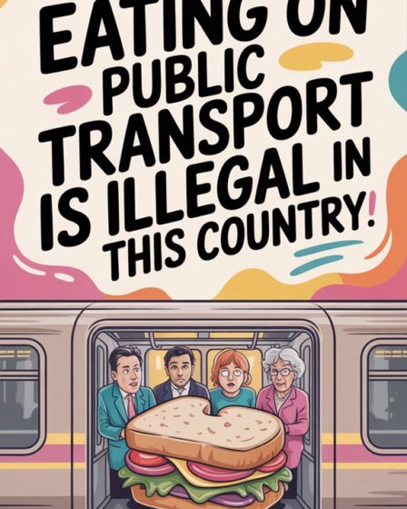 public transport eating illegal