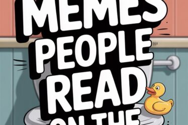 toilet meme reading
