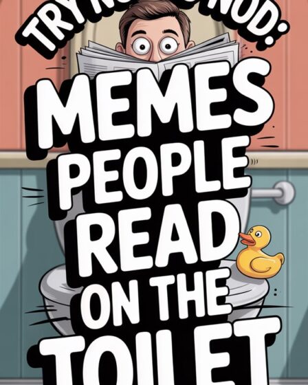 toilet meme reading