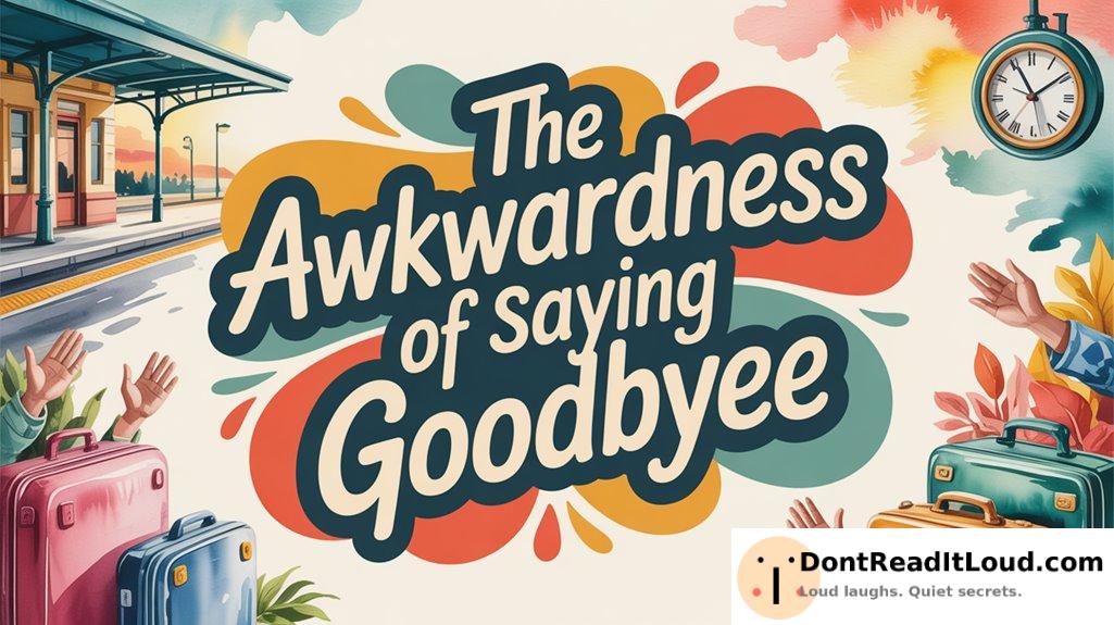 uncomfortable farewell moments
