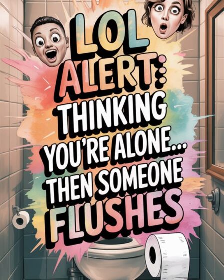 unexpected bathroom flush surprise