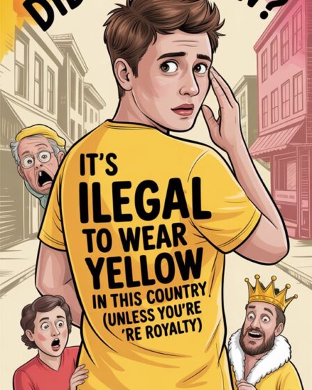 yellow attire requires royalty