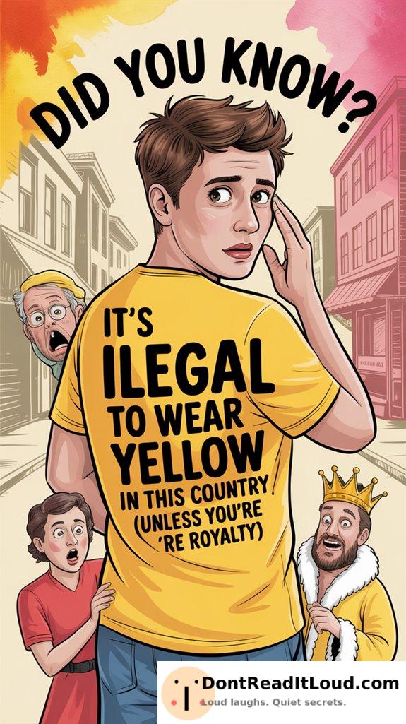 yellow attire requires royalty